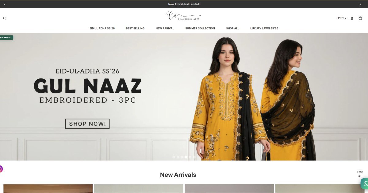 Chaudhary Arts — SparkXGrow case study